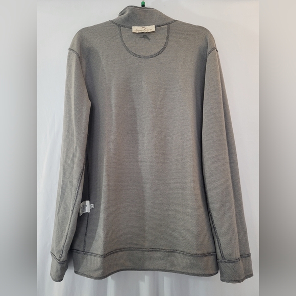 Tommy Bahama Men's Long Sleeve Half Zip Grey Reversible Sweatshirt size XL - Picture 12 of 14